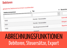 Beitragsbild Abrechnungsfunktionen