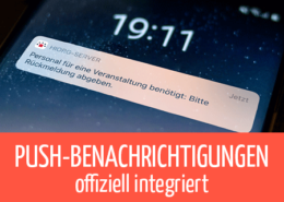 Beitragsbild Push offiziell integriert