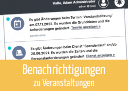 Beitragsbild | Benachrichtigungen zu Veranstaltungen