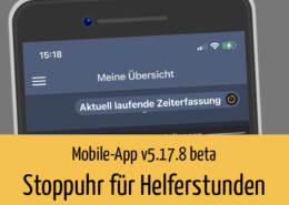 Beitragsbild | Stoppuhr für Helferstunden