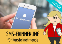 Beitragsbild | Vorschau: SMS-Erinnerung für Kursteilnehmende