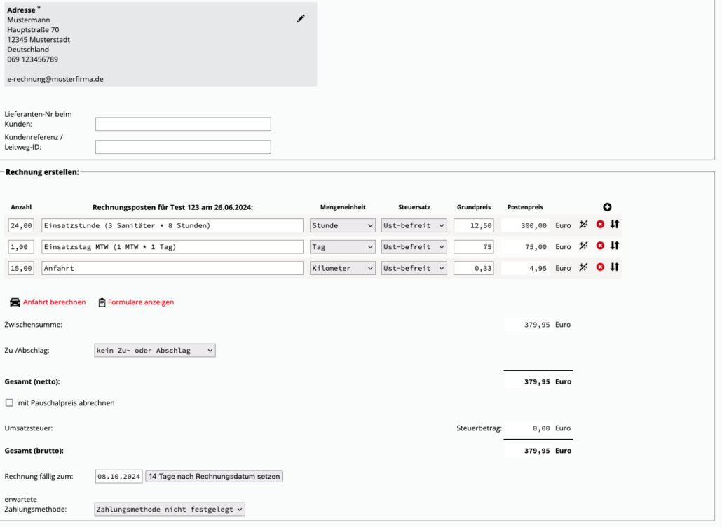 Preview: E-Rechnung in HiOrg-Server