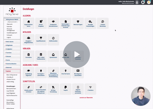 Video: meineQSEH-Schnittstelle für deinen HiOrg-Server einrichten