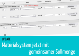 Beitragsbild | Update Materialsystem